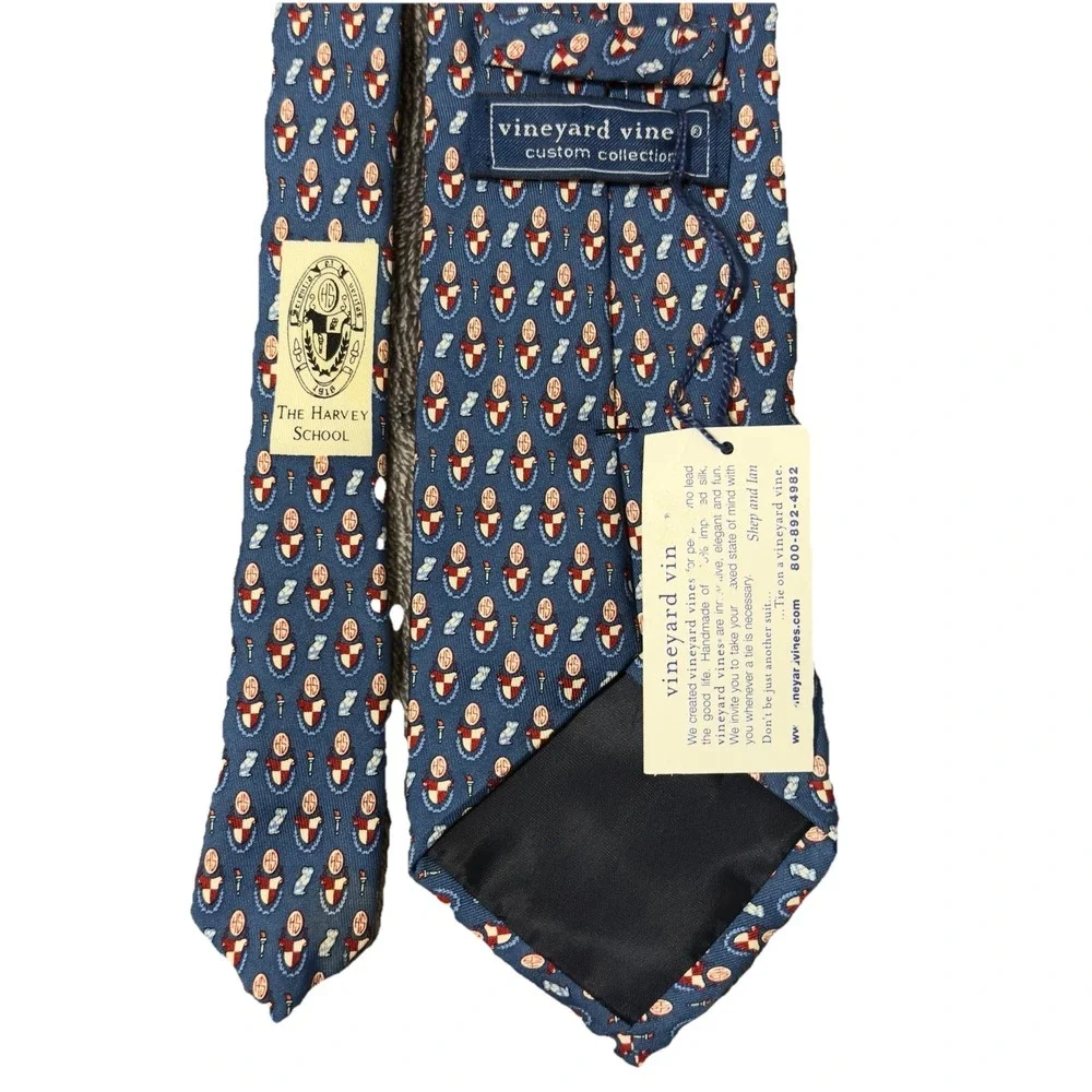 Vineyard Vines Silk Tie The Harvey School Custom‎ Collection